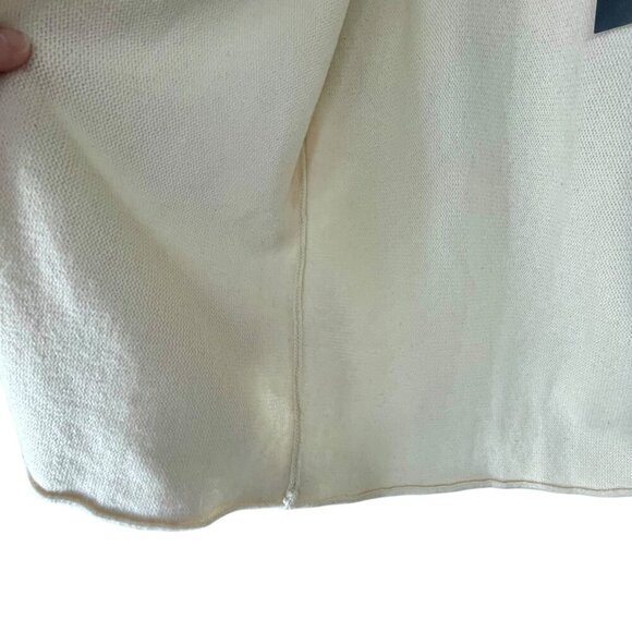 Talbots NWT Wool Angora Blend Cardigan in Cream | Classic Open Front Soft Knit S - Picture 7 of 11